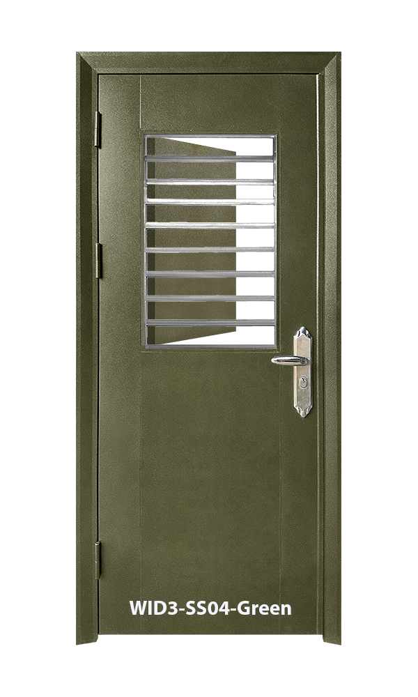 WID3 ''3 x 7''<br> - Stainless Steel Grille -  WID3-SS04-Green