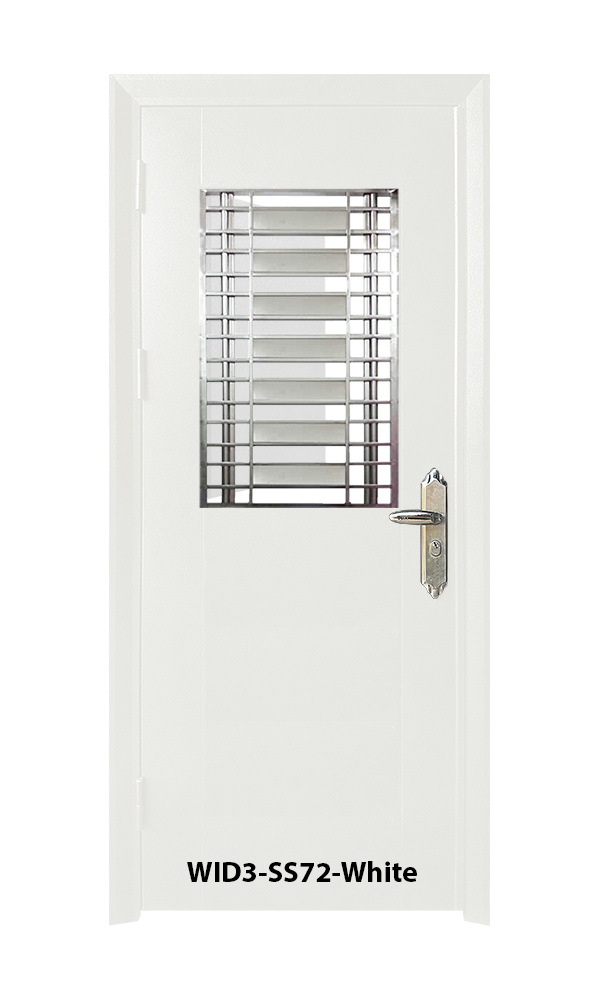 WID3 ''3 x 7''<br> - Stainless Steel Grille -  WID3-SS72-White