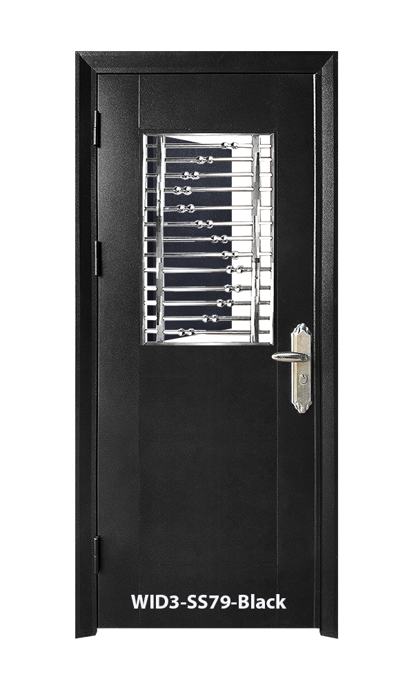 WID3 ''3 x 7''<br> - Stainless Steel Grille -  WID3-SS79-Black